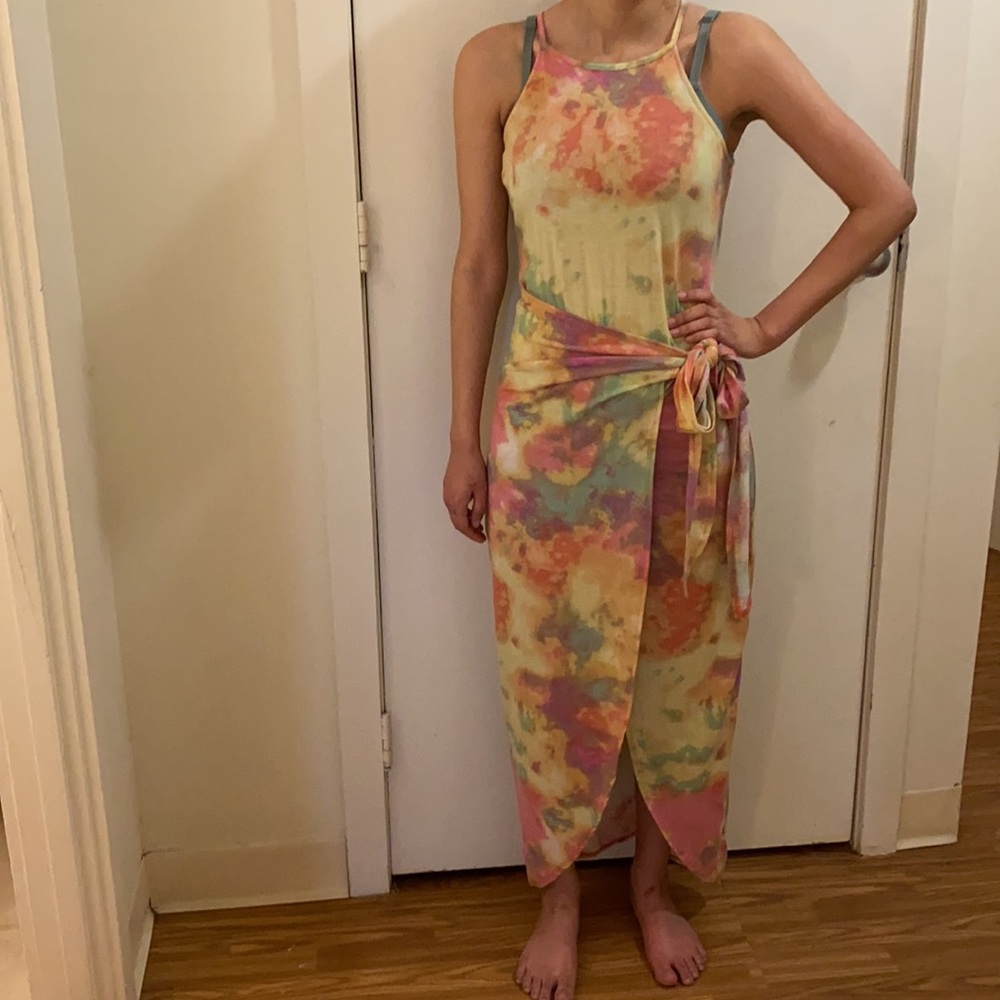Maxi wrap dress